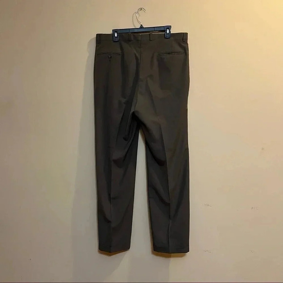 Gordon Thomas Mens Gray Pleated Slacks Belt Loop Business Dress Pants Size 38 - Picture 4 of 9